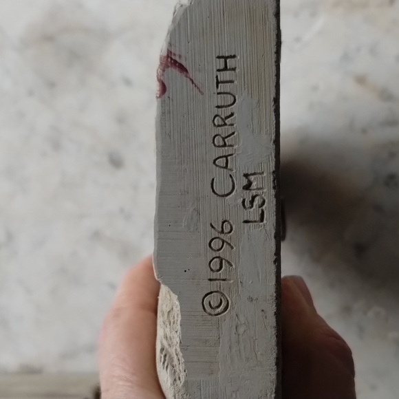 #5 VINTAGE COPYRIGHT 1996 3Dheavy Sculptural Plaque for Home/Garden Wall COPY - Picture 3 of 7